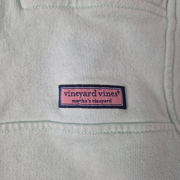 Vineyard Vines Women’s Mint Green Shep Shirt Quarter Zip Pullover Size M - Picture 3 of 12